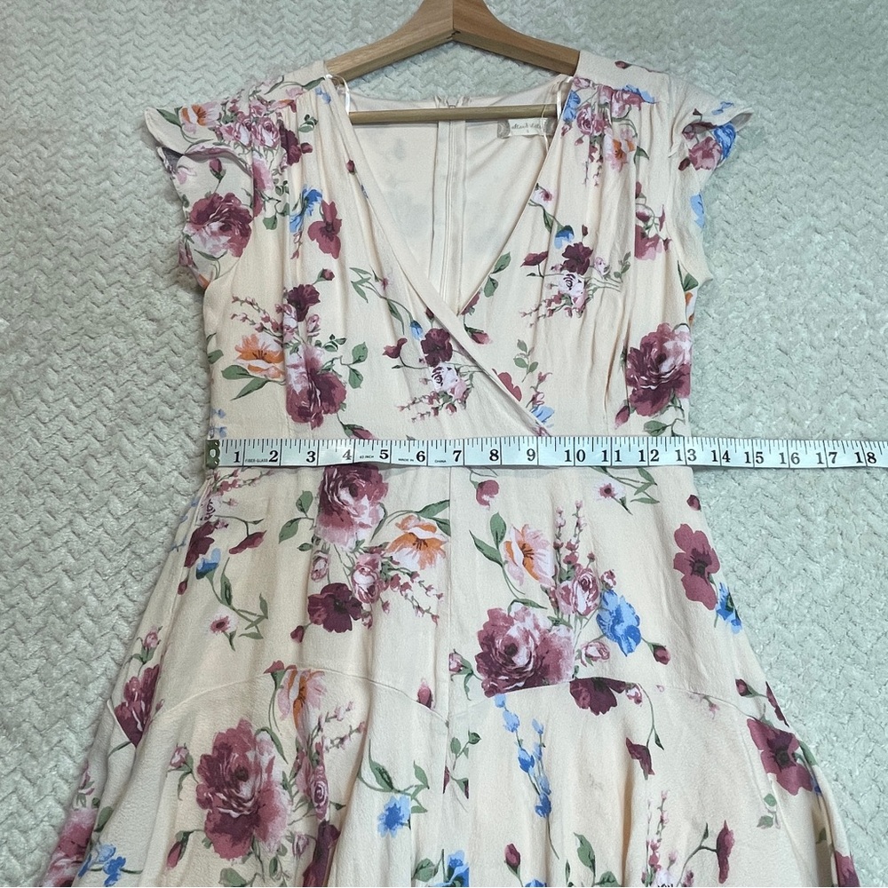 Altar’d State Pink Flora Drop Waist Double Layer Romper Women Size Size small - Picture 8 of 10